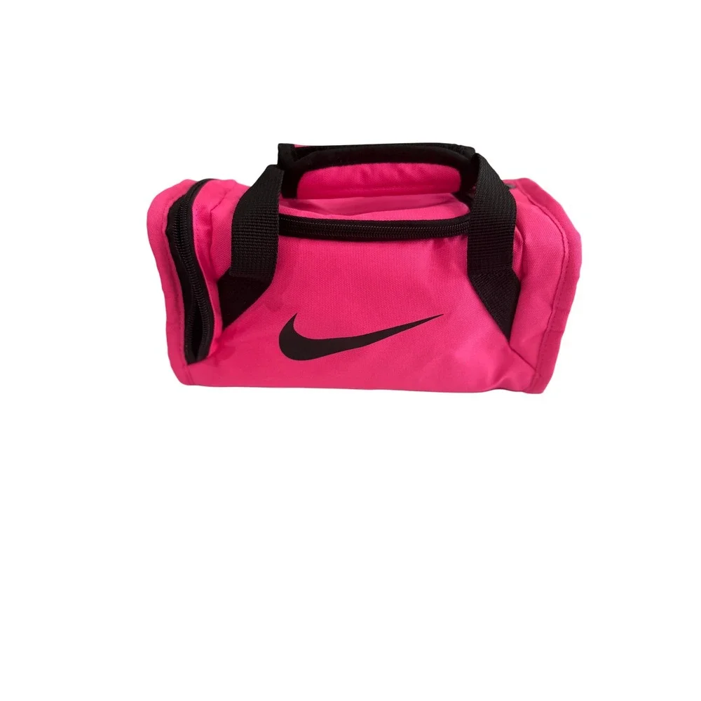 Nike Fuel Duffle Lunch Bag Kids OS Pink  Insulated 2591-AA6 117 Logo